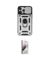 ieg™ iPhone 15 Pro Max Kılıf Ahenk Klasik - Siyah Bilvis 3D Mat Cam Ekran Koruyucu