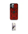 ieg™ iPhone 15 Pro Max Kılıf Ahenk Klasik - Siyah Bilvis 3D Mat Cam Ekran Koruyucu