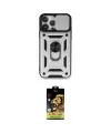 ieg™ iPhone 15 Pro Max Kılıf Ahenk Klasik - Siyah Buffer Cam Ekran Koruyucu