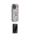 ieg™ iPhone 15 Pro Max Kılıf Ahenk Modern Serisi - Siyah 3D Antistatik Hayalet Cam Ekran Koruyucu