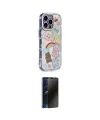 ieg™ iPhone 15 Pro Max Kılıf Ahenk Modern Serisi - Siyah 3D Antistatik Hayalet Cam Ekran Koruyucu