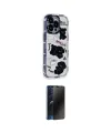 ieg™ iPhone 15 Pro Max Kılıf Ahenk Modern Serisi - Siyah 3D Antistatik Hayalet Cam Ekran Koruyucu
