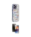 ieg™ iPhone 15 Pro Max Kılıf Ahenk Modern Serisi - Siyah 3D Antistatik Mat Seramik Nano Ekran Koruyucu
