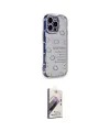 ieg™ iPhone 15 Pro Max Kılıf Ahenk Modern Serisi - Siyah Bilvis 3D Mat Cam Ekran Koruyucu