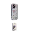 ieg™ iPhone 15 Pro Max Kılıf Ahenk Modern Serisi - Siyah Bilvis 3D Mat Cam Ekran Koruyucu