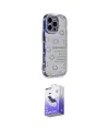ieg™ iPhone 15 Pro Max Kılıf Ahenk Modern Serisi - Siyah Bilvis 5in1 5D Magic Hayalet Cam Ekran Koruyucu