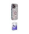 ieg™ iPhone 15 Pro Max Kılıf Ahenk Modern Serisi - Siyah Bilvis 5in1 5D Magic Hayalet Cam Ekran Koruyucu