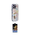 ieg™ iPhone 15 Pro Max Kılıf Ahenk Modern Serisi - Siyah Buffer Hayalet Cam Ekran Koruyucu
