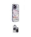ieg™ iPhone 15 Pro Max Kılıf Ahenk Modern Serisi - Siyah Vanessa Magic Hayalet Cam