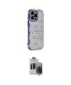 ieg™ iPhone 15 Pro Max Kılıf Ahenk Modern Serisi - Siyah Vanessa Magic Hayalet Cam