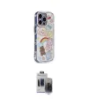 ieg™ iPhone 15 Pro Max Kılıf Ahenk Modern Serisi - Siyah Vanessa Magic Hayalet Cam