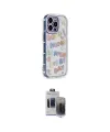 ieg™ iPhone 15 Pro Max Kılıf Ahenk Modern Serisi - Siyah Vanessa Magic Hayalet Cam