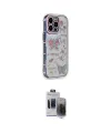 ieg™ iPhone 15 Pro Max Kılıf Ahenk Modern Serisi - Siyah Vanessa Magic Hayalet Cam