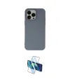 ieg™ iPhone 15 Pro Max Kılıf Ahenk Serisi - Siyah 3D Antistatik Seramik Nano Ekran Koruyucu