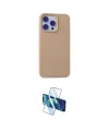 ieg™ iPhone 15 Pro Max Kılıf Ahenk Serisi - Siyah 3D Antistatik Seramik Nano Ekran Koruyucu