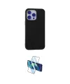 ieg™ iPhone 15 Pro Max Kılıf Ahenk Serisi - Siyah 3D Antistatik Seramik Nano Ekran Koruyucu