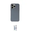 ieg™ iPhone 15 Pro Max Kılıf Ahenk Serisi - Siyah Bilvis 0.18mm Plus Cam Ekran Koruyucu