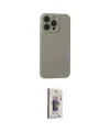 ieg™ iPhone 15 Pro Max Kılıf Ahenk Serisi - Siyah Bilvis 3D Cam Ekran Koruyucu