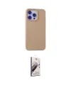 ieg™ iPhone 15 Pro Max Kılıf Ahenk Serisi - Siyah Bilvis 3D Mat Cam Ekran Koruyucu