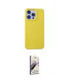 ieg™ iPhone 15 Pro Max Kılıf Ahenk Serisi - Siyah Bilvis 3D Mat Cam Ekran Koruyucu