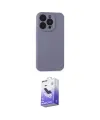 ieg™ iPhone 15 Pro Max Kılıf Ahenk Serisi - Siyah Bilvis 5in1 5D Magic Hayalet Cam Ekran Koruyucu