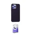 ieg™ iPhone 15 Pro Max Kılıf Ahenk Serisi - Siyah Bilvis 5in1 5D Magic Hayalet Cam Ekran Koruyucu