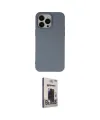 ieg™ iPhone 15 Pro Max Kılıf Ahenk Serisi - Siyah Bilvis Hayalet Cam Ekran Koruyucu