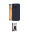 ieg™ iPhone 15 Pro Max Kılıf Ahenk Serisi - Siyah Bilvis Hayalet Cam Ekran Koruyucu