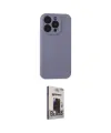 ieg™ iPhone 15 Pro Max Kılıf Ahenk Serisi - Siyah Bilvis Hayalet Cam Ekran Koruyucu