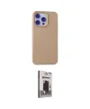 ieg™ iPhone 15 Pro Max Kılıf Ahenk Serisi - Siyah Bilvis Hayalet Cam Ekran Koruyucu