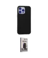 ieg™ iPhone 15 Pro Max Kılıf Ahenk Serisi - Siyah Bilvis Hayalet Cam Ekran Koruyucu