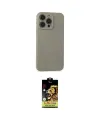 ieg™ iPhone 15 Pro Max Kılıf Ahenk Serisi - Siyah Buffer Cam Ekran Koruyucu