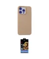 ieg™ iPhone 15 Pro Max Kılıf Ahenk Serisi - Siyah Buffer Hayalet Cam Ekran Koruyucu