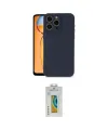 ieg™ iPhone 15 Pro Max Kılıf Ahenk Serisi - Siyah Polymer Nano Ekran Koruyucu