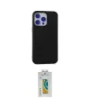 ieg™ iPhone 15 Pro Max Kılıf Ahenk Serisi - Siyah Polymer Nano Ekran Koruyucu