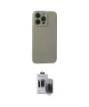ieg™ iPhone 15 Pro Max Kılıf Ahenk Serisi - Siyah Vanessa Magic Hayalet Cam