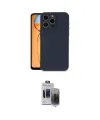 ieg™ iPhone 15 Pro Max Kılıf Ahenk Serisi - Siyah Vanessa Magic Hayalet Cam