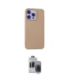 ieg™ iPhone 15 Pro Max Kılıf Ahenk Serisi - Siyah Vanessa Magic Hayalet Cam