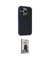 ieg™ iPhone 15 Pro Max Kılıf Ahenk Yansıma Özel Seri - Siyah Bilvis Hayalet Cam Ekran Koruyucu