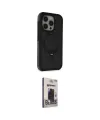 ieg™ iPhone 15 Pro Max Kılıf Ahenk Yansıma Özel Seri - Siyah Bilvis Hayalet Cam Ekran Koruyucu