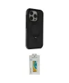 ieg™ iPhone 15 Pro Max Kılıf Ahenk Yansıma Özel Seri - Siyah Polymer Nano Ekran Koruyucu