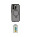 ieg™ iPhone 15 Pro Max Kılıf Ahenk Yansıma Özel Seri - Siyah Polymer Nano Ekran Koruyucu