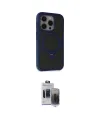 ieg™ iPhone 15 Pro Max Kılıf Ahenk Yansıma Özel Seri - Siyah Vanessa Magic Hayalet Cam
