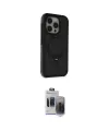 ieg™ iPhone 15 Pro Max Kılıf Ahenk Yansıma Özel Seri - Siyah Vanessa Magic Hayalet Cam