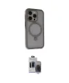 ieg™ iPhone 15 Pro Max Kılıf Ahenk Yansıma Özel Seri - Siyah Vanessa Magic Hayalet Cam
