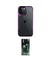 ieg™ iPhone 15 Pro Max Kılıf Akış Çizgi Koleksiyonu - Şeffaf 360 Full Body Arka Koruyucu