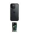 ieg™ iPhone 15 Pro Max Kılıf Akış Çizgi Koleksiyonu - Siyah 360 Mat Full Body Arka Koruyucu