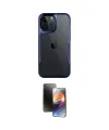 ieg™ iPhone 15 Pro Max Kılıf Akış Çizgi Koleksiyonu - Siyah 3D Antistatik Mat Seramik Nano Ekran Koruyucu