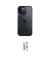 ieg™ iPhone 15 Pro Max Kılıf Akış Çizgi Koleksiyonu - Siyah Bilvis 0.18mm Plus Cam Ekran Koruyucu