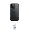 ieg™ iPhone 15 Pro Max Kılıf Akış Çizgi Koleksiyonu - Siyah Bilvis 0.18mm Plus Cam Ekran Koruyucu